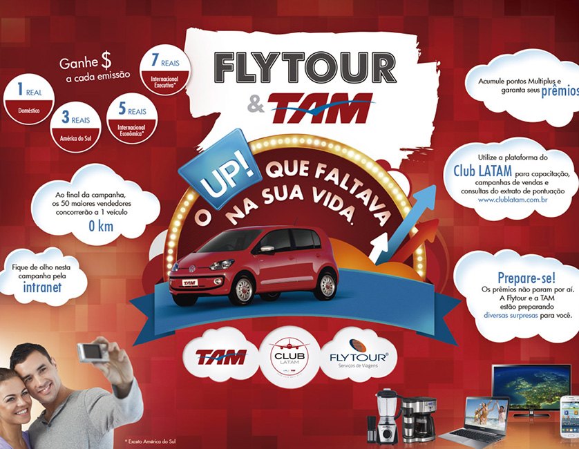 Flytour & TAM - Campanha cooperada e incentivo de vendas.